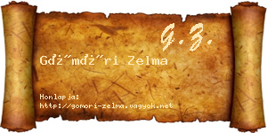 Gömöri Zelma névjegykártya
